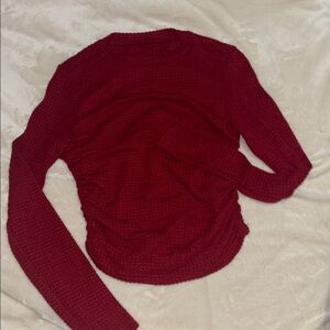 SHEIN waffle knit top